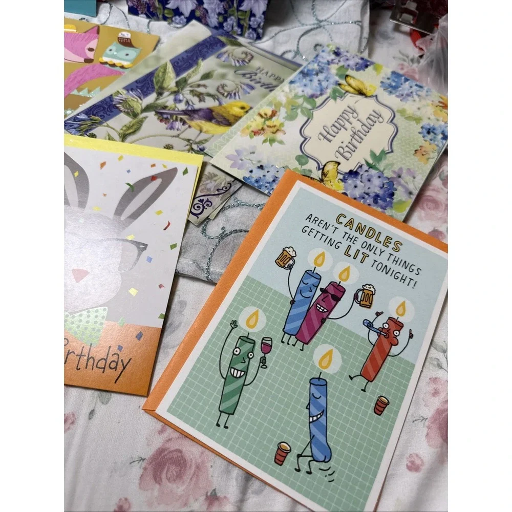 Birthday Cards, Lot Of 12 With Envelopes‎